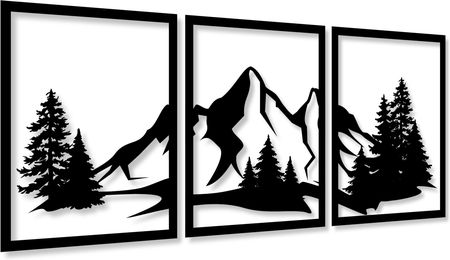 Panele Ażurowe Góry Panele Ścienne 3D 120 Cm Obraz Góry Do Salonu Tryptyki