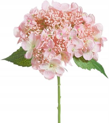 Eurofirany Sztuczny Kwiat Gałązka Hortensji Różowa 53 Cm