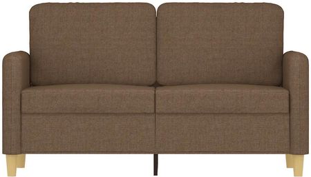 Vidaxl Sofa 2 Osobowa Brązowa 120 Cm Tapicerowana Tkaniną - zdjęcie 2