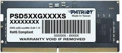 Zdjęcie Pamięć RAM  1x16GB SO-DIMM DDR5 Patriot PSD516G560081S - Non-ECC - Sierpc