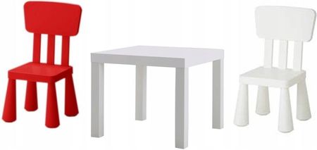 Ikea Zestaw Stolik Lack 2 X Krzesełko Mammut