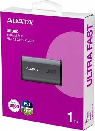 Adata SD810 1TB USB3.2C Czarny (SD8101000GCBK)