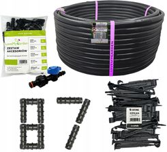 Lovemygarden Zestaw Linia Kroplująca Bez Kompensacji 50 Metrów 87 Akcesoriów Kropelka