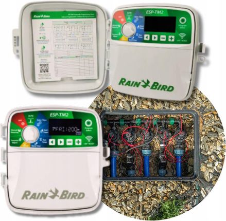 Rain-Bird Sterownik Tm2 Zewnętrzny 8 Sekcje Wifi Rain Bird System Nawadniania Ogród