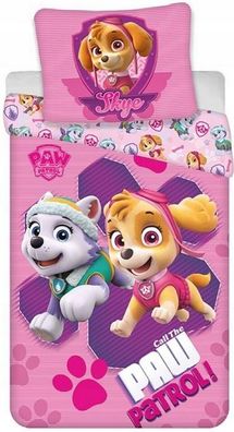 Paw Patrol Psi Komplet Pościeli Dziewczynki 140X200 Pościel Skaj Pies Skye