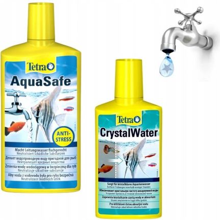 Tetra Uzdatniacz Wody Akwarium Aqua Safe 500Ml Crystal Water 250Ml TET713016