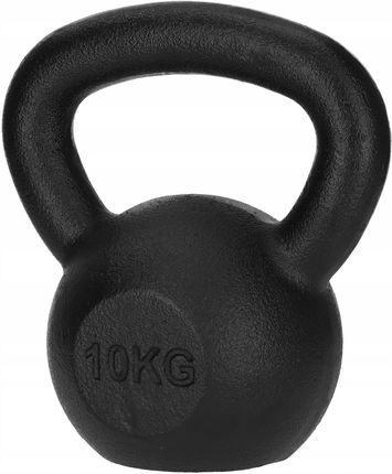 4Fizjo Kettlebell Żeliwny 10kg Czarne