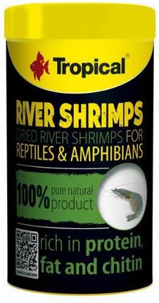 Tropical River Shrimps Suszone Krewetki Rzeczne Dla Gadów Płazów 250Ml 40G 11154