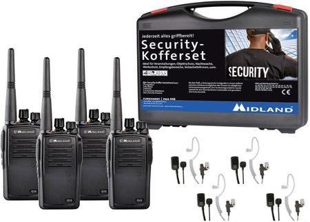 Midland Radiotelefon Pmr G15 Pro 4Er Security Koffer