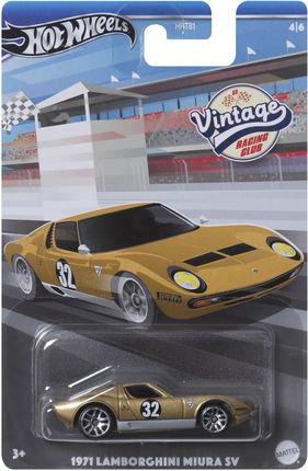 Hot Wheels Vintage Racing Club 4/6 1971 Lamborghini Miura Sv HRT81 HRV03