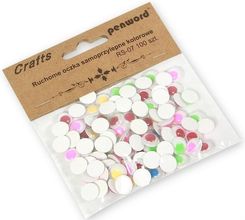 Zdjęcie Penword Ruchome Oczka Samoprzylepne Kolorowe 10Mm 100szt. - Susz