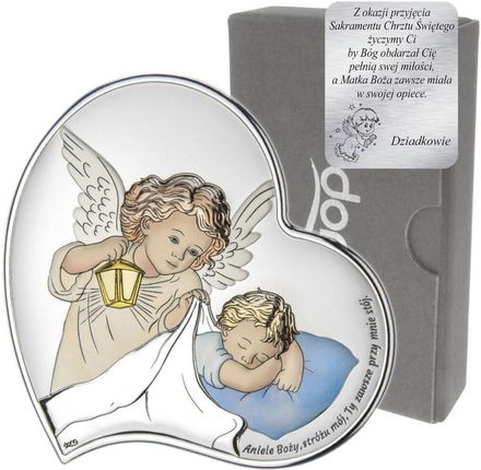 Obrazek srebrny Aniołek Anioł Stróż DS18CC