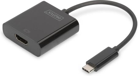 Digitus DA-70852 Adapter graficzny HDMI 4K 30Hz UHD na USB 3.1 Typ C, z audio, czarny, 15cm
