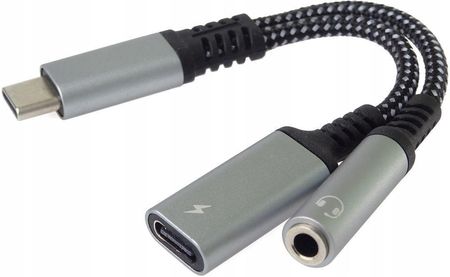 Premiumcord Kabel Usb C Typ Mini Jack 3 5Mm Adapter Audio Z Zasilanie
