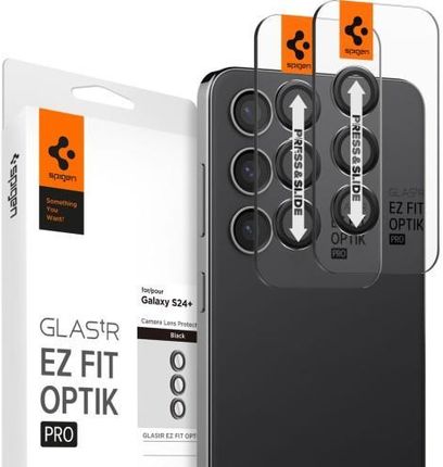Spigen Szkło Na Aparat Glas.Tr Ez Fit Optik Pro 2-Pack Do Galaxy S24 Plus Czarne