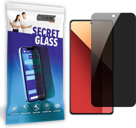 Grizzglass Sekretne Szkło Hybrydowe Do Xiaomi Redmi Note 13 4G Prywatyzujące Grizz Secretglass