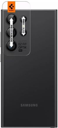 Spigen Osłona Aparatu Optik.Tr ”Ez Fit” Camera Protector 2-Pack Do Samsung Galaxy S24 Ultra Black