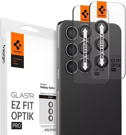 Spigen Osłona Aparatu Optik.Tr ”Ez Fit” Camera Protector 2-Pack Do Samsung Galaxy S24+ Plus Black