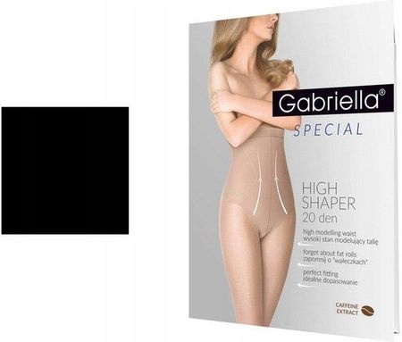 Rajstopy High Shaper 20 den modelujące wyszczuplające Gabriella Nero 4