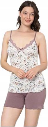 Piżama damska na ramiączkach Mariaelly 2005 XL