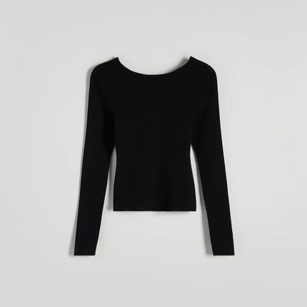 Reserved - Sweter z wiskozy - Czarny