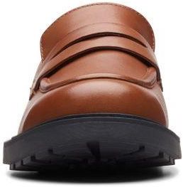 Clarks Originals panelled penny loafers Rood