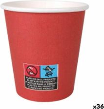 Algon Zestaw Kieliszków Karton Jednorazowe 200Ml Czerwony 36Szt. 24 Części
