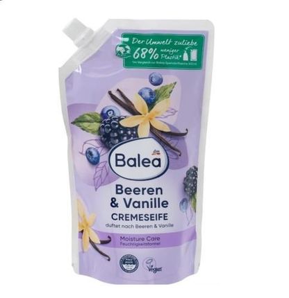 Balea Beeren & Vanille Mydło W Płynie Zapas  500 ml
