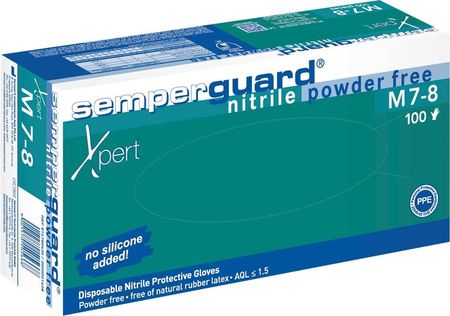 Semperguard Rękawice Nitrylowe Rnit-Sem-Xpert_M Kolor Niebieski