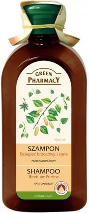 Green Pharmacy szampon przeciwłupieżowy, z cynkiem i dziegciem brzozowym 350ml