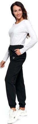 Damskie spodnie dresowe Moraj OSD2800-005 czarny L