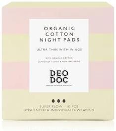 Deodoc Organic Cotton Night Pad Tampony 10 Szt.
