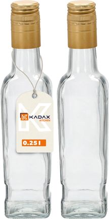 Kadax Butelka Z Korkiem Mocali 0,25L Zakrętką. 2Szt. (32903)