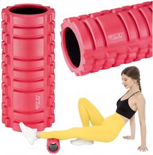 Zdjęcie 4FIZJO Roller Z Wypustkami Pusty Crossfit Eva 33cm Różowy - Tczew