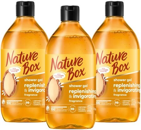 Nature Box Argan Żel Pod Prysznic Odżywczy 3x385 ml