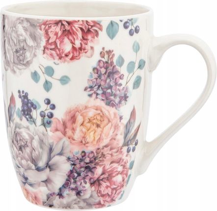 Altom Design Kubek Porcelanowy Do Kawy Herbaty W Kwiaty Liliowy Bez 320Ml (1010032672)