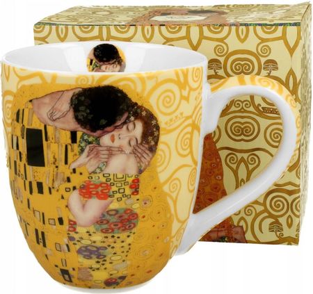 Duo Wielki Kubek Porcelanowy Jumbo Xxl Klimt Pocałunek