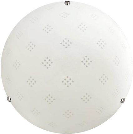 Fanusa Lampa Sufitowa Plafon 1X60W E27 Klosz Biały Z Wzorkiem