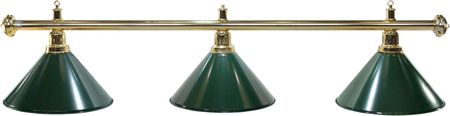 Lampa Bilardowa Elegance 3-Klosze Zielone, Złoty