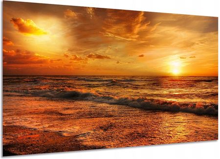 Aleobrazy Obraz Widok 73 Zachód Słońca Nad Morzem 120x80