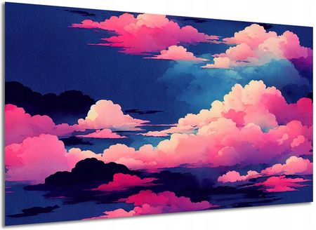 Aleobrazy Obraz Na Płótnie Chmury Róż Fiolet Niebo 120x80