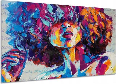 Aleobrazy Obraz Kobieta 10 Abstrakcja 120x80 Twarz Kolorowa