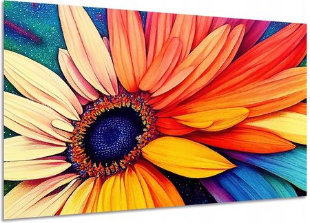 Aleobrazy Obraz Kwiat 26 Kolorowe Płatki Ożywią Wnętrze Art. 120x80