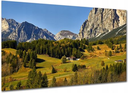 Aleobrazy Obraz Do Salonu Pejzaż W7 120x80cm Góry Doliny