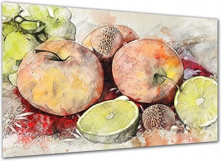 Aleobrazy Obrazdo Kuchni Owoce 1 Art 120x80 Na Płótnie