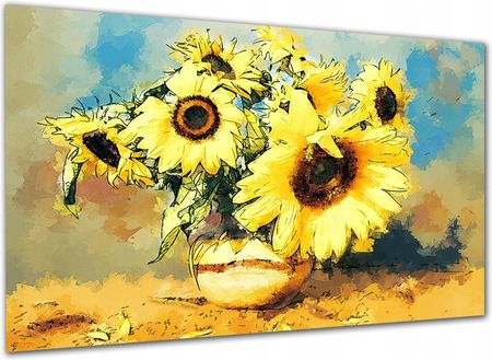 Aleobrazy Obraz Do Kuchni Słoneczniki 2 120x80cm Kwiaty