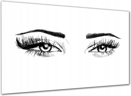 Aleobrazy Obraz Na Płótnie Oczy 1 Kobieta 120x80 Szkic