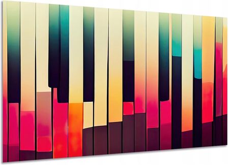 Aleobrazy Obraz Duży Abstrakcja 6 120x80 Piano Klawisze