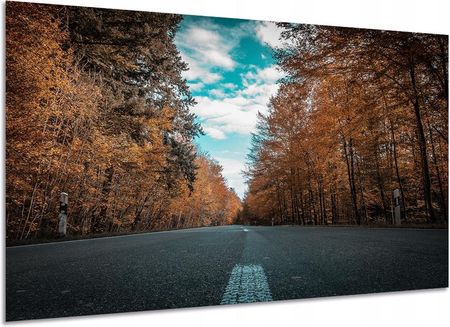 Aleobrazy Obraz Droga 3 Jesienią 120x80cm Szosa W Górach