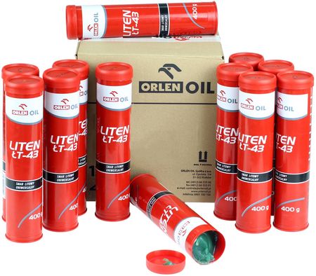 Zestaw smarów litowych Orlen Liten ŁT-43, 12x400g